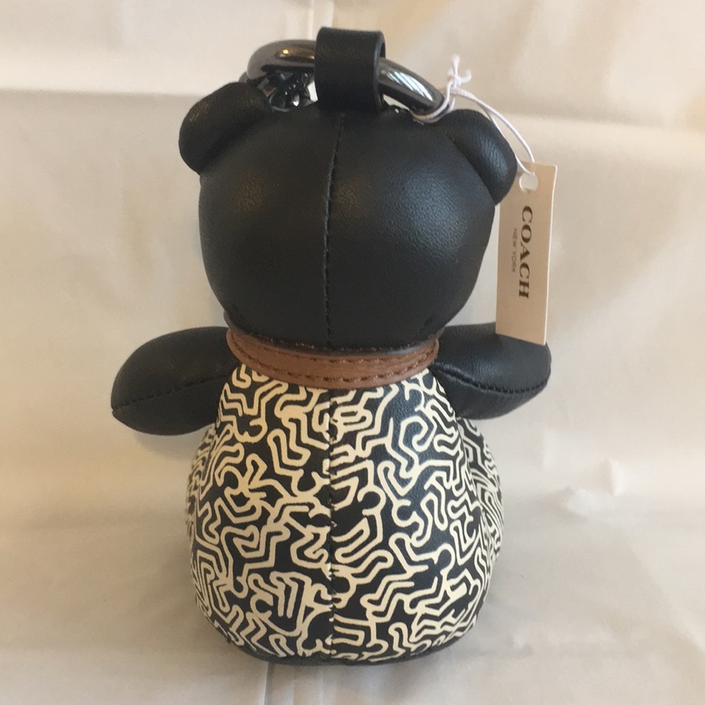 Coach Leather Bear Keychain NWT - Picture 3 of 8